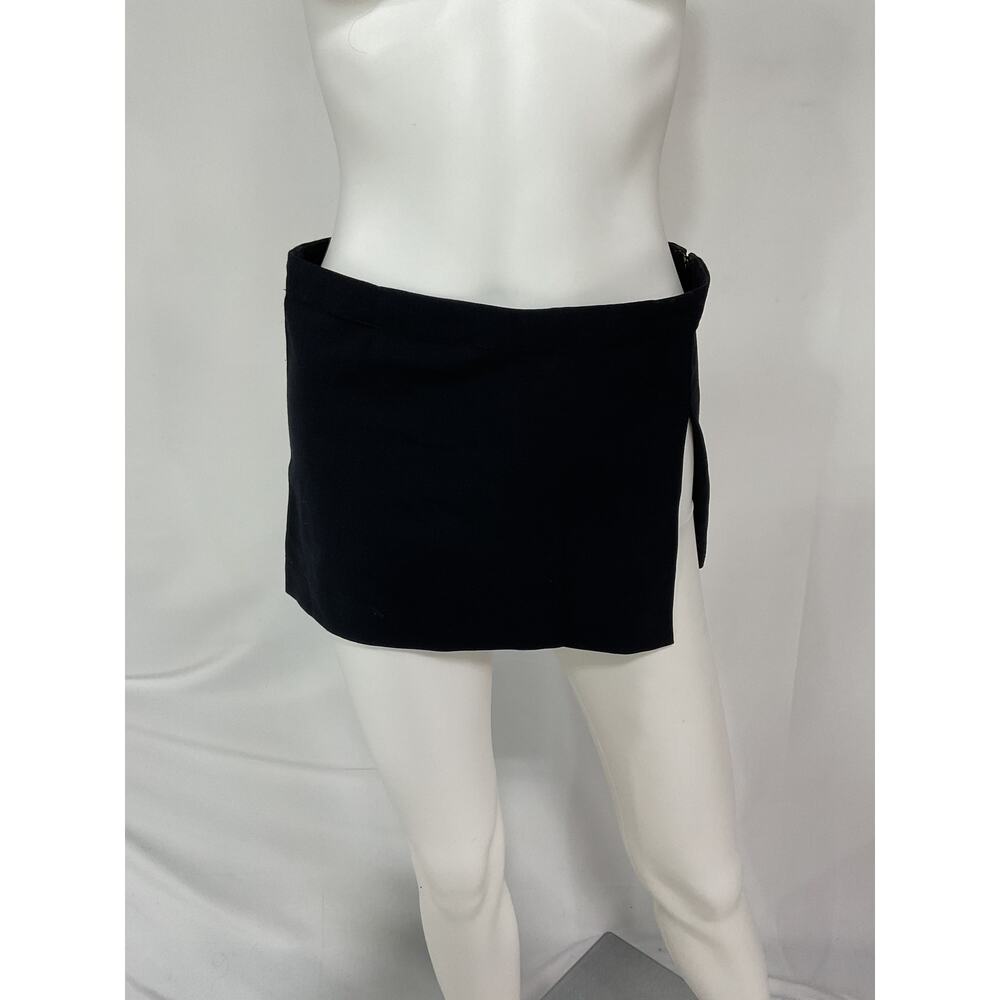 Miaou 'Micro' Black Mini Crepe Skirt Size XS - Picture 2 of 5